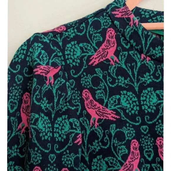 Boden Aria Jersey Bird Print Top - Picture 2 of 8